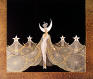 "Erté's 1985 'Queen of the Night' serigraph, with gold and silver embossing, depicting the Queen from Mozart's 'The Magic Flute'."